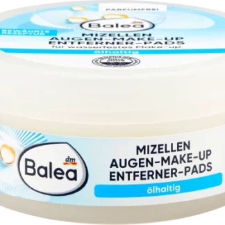 Balea Micellar Eye Make-up Remover Pads Oil-based, 50 pcs