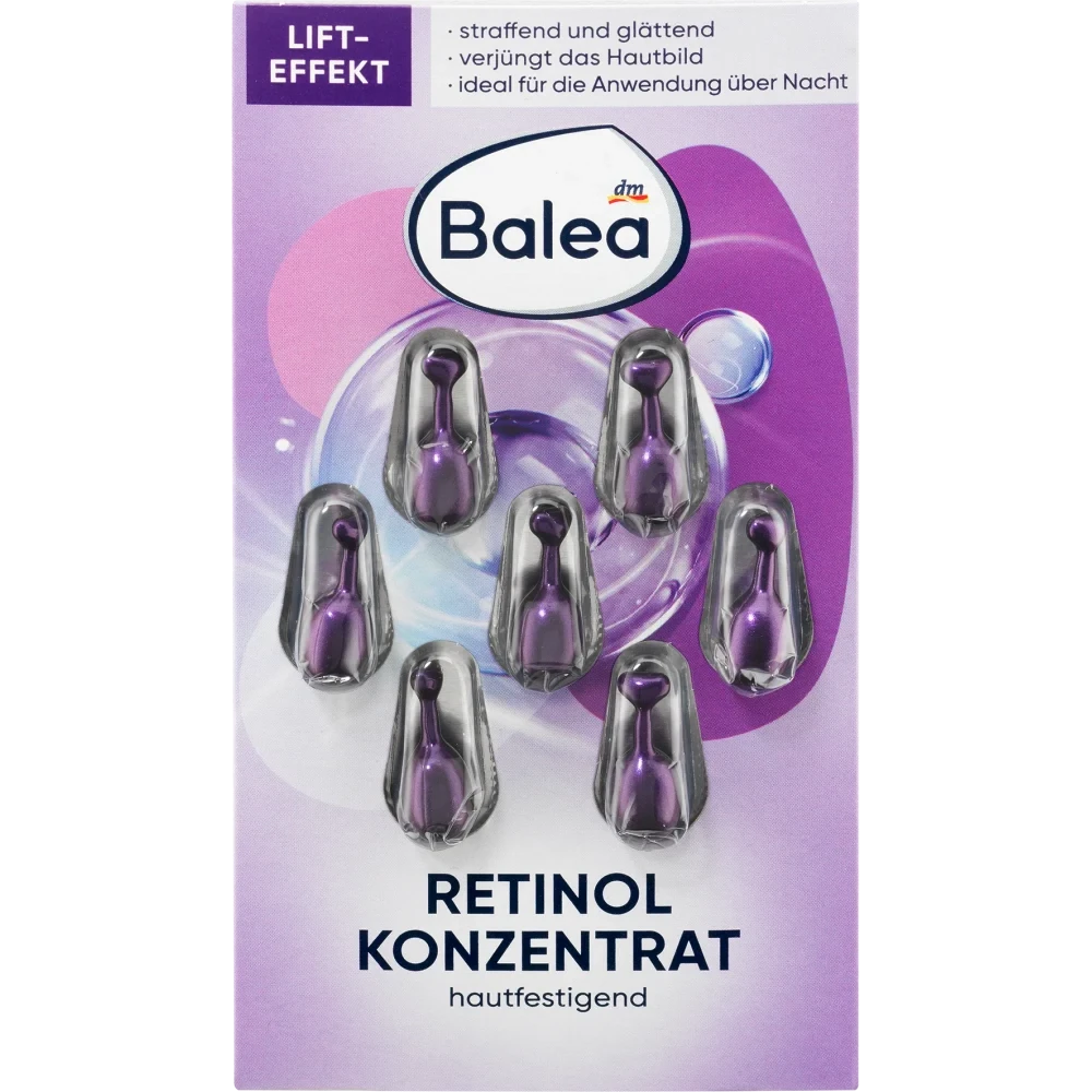 Balea Retinol Bakuchiol Concentrate, 7 Capsules